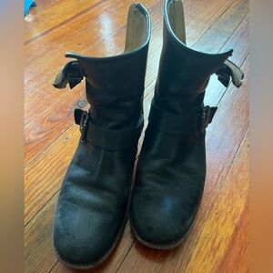 Frye Women's Leather Short Harness Moto Boots , Size 7.5
